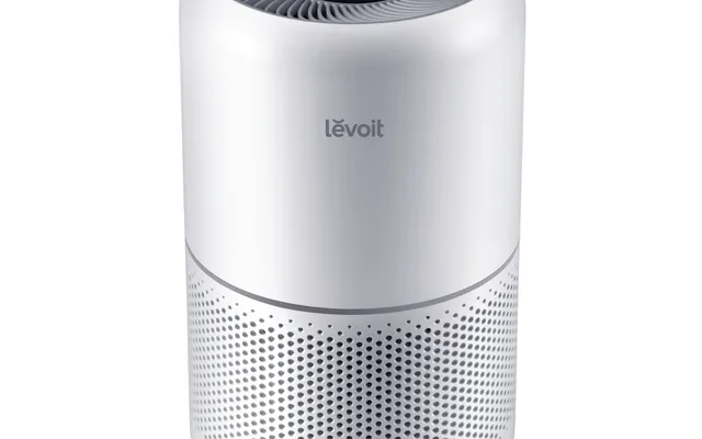 Levoit Core 300-P air purifier, white cylindrical tower, front view