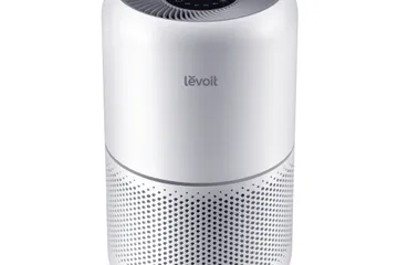 Levoit Core 300-P air purifier, white cylindrical tower, front view