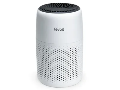 Levoit Core Mini-P compact air purifier, white, front view